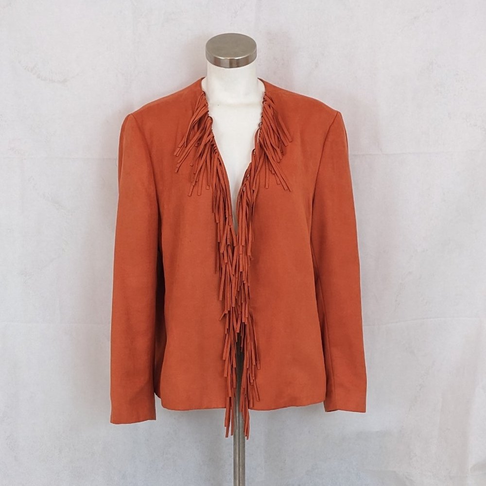 August Max Blazer/Jacket with Fringe Size 4